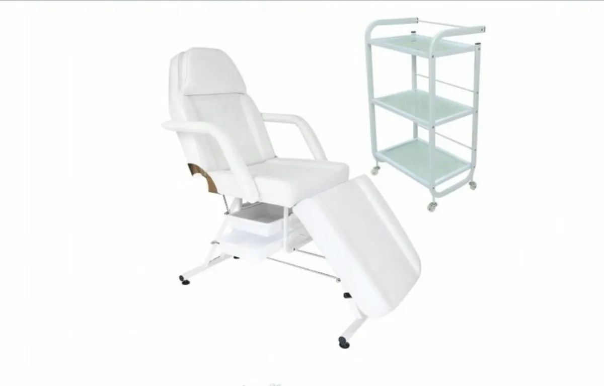 Beauty Bed With Drawers plus trolley/shelf - Image 4
