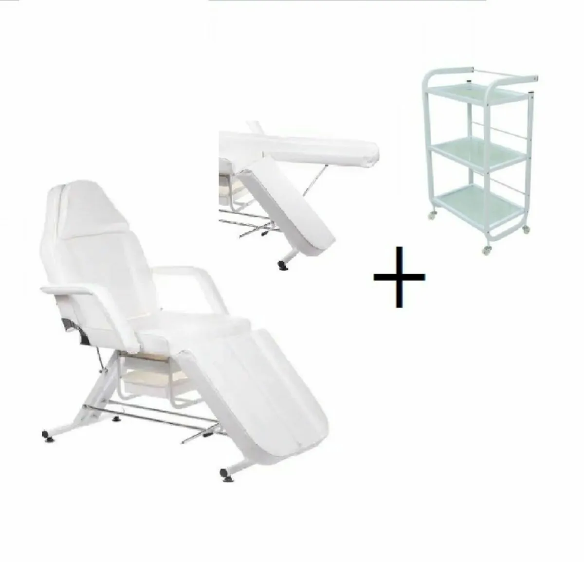 Beauty Bed With Drawers plus trolley/shelf - Image 1