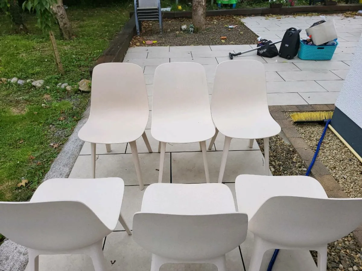 6 IKEA Odger kitchen chairs - Image 1