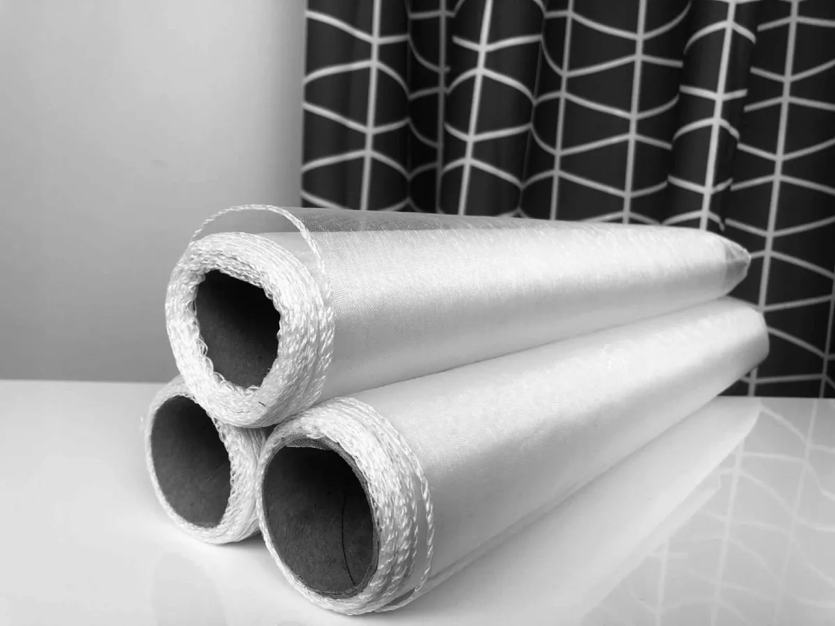 Tulle Roll ,fabric ribbon white - Image 1