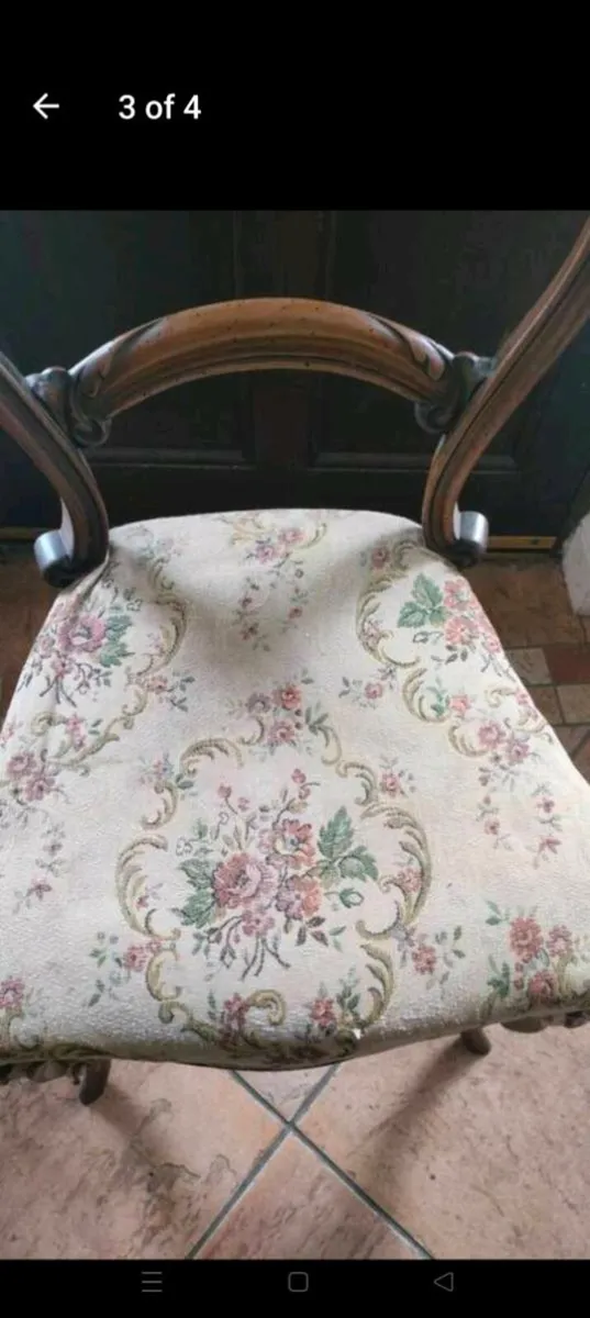 Lovely Victorian Spoon back chair. Good solid chai - Image 3