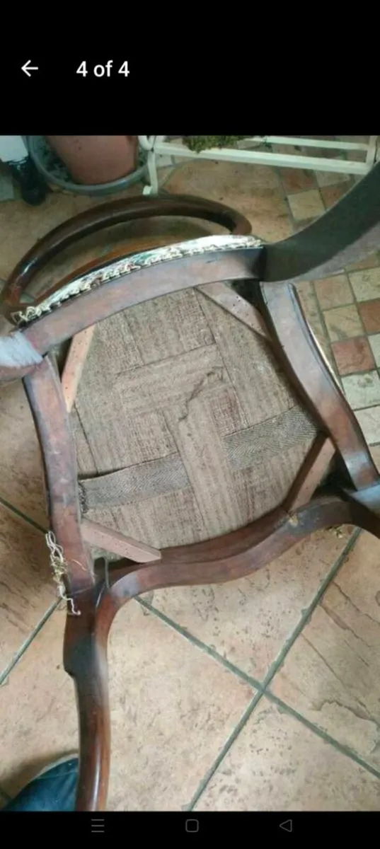 Lovely Victorian Spoon back chair. Good solid chai - Image 4