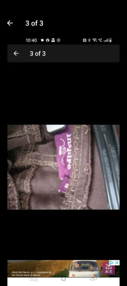 New look inspire 3/4 length brown trousers. Plus s - Image 3