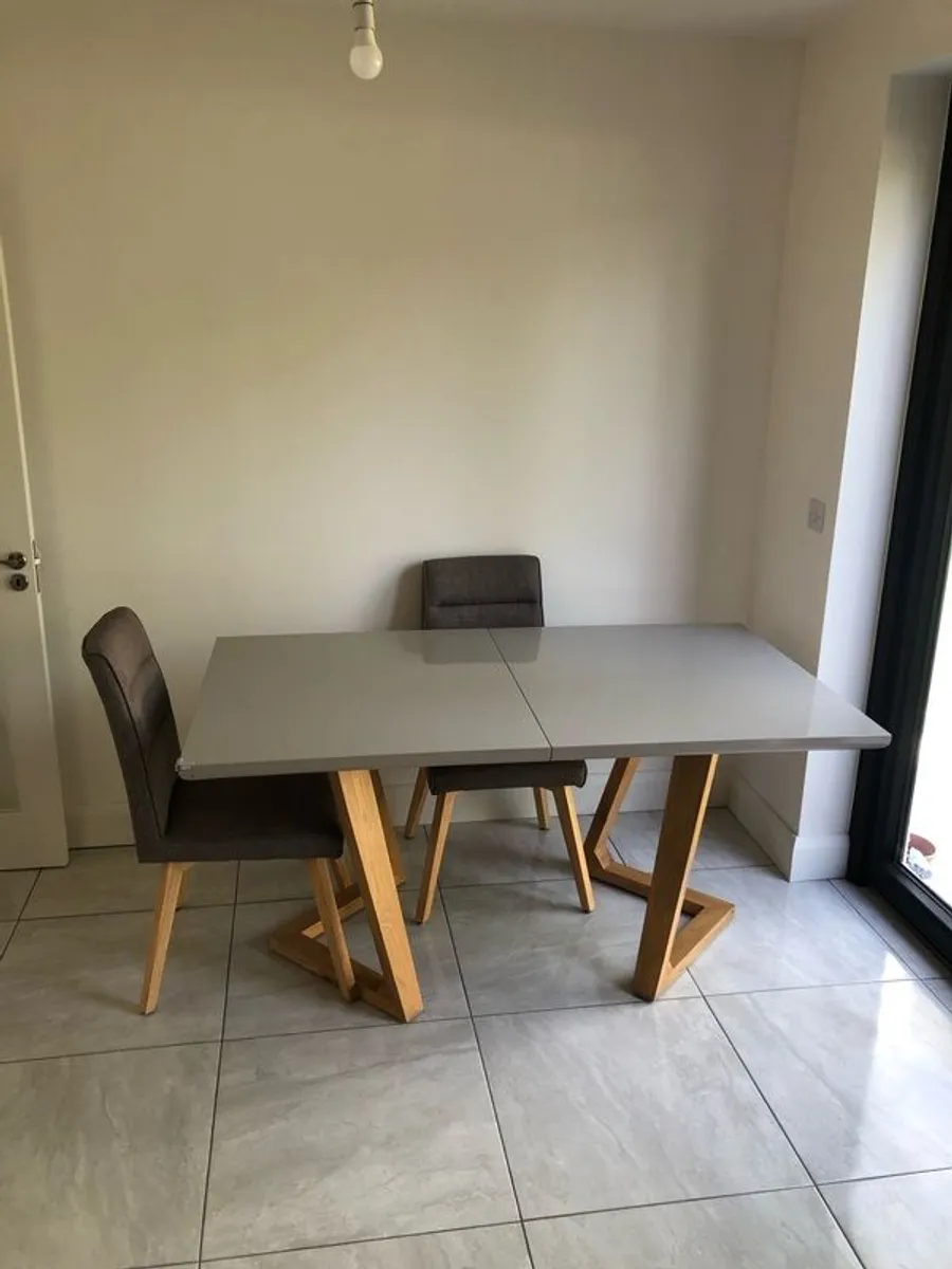 Extendable Dining Table & 4 Chairs - Image 1