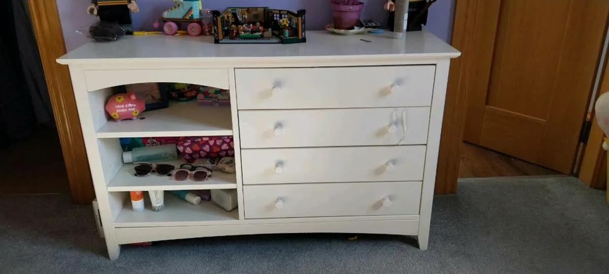 White Kids Dresser Unit