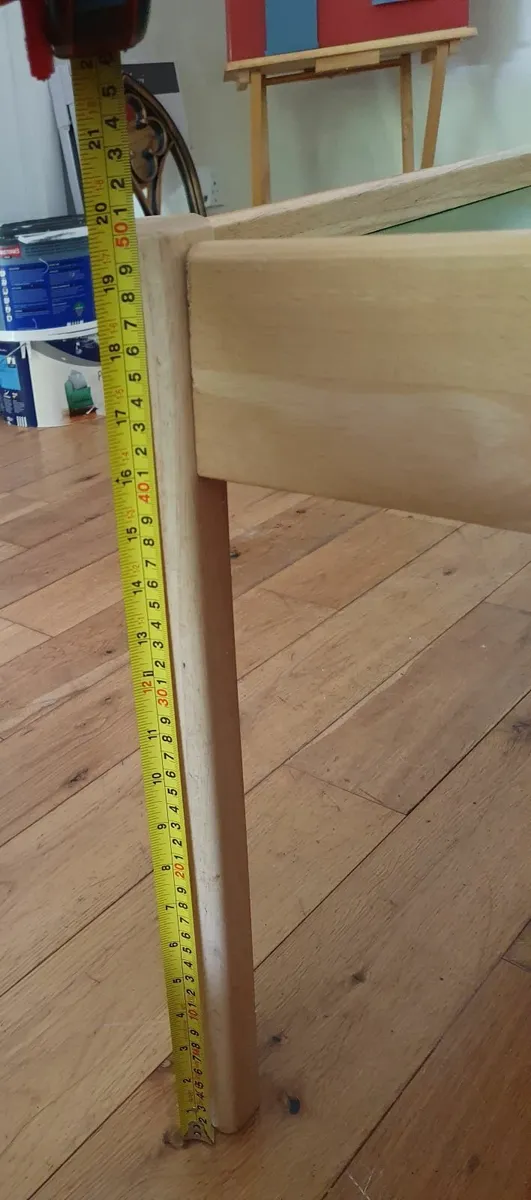 Play table with large storage boxes on wheels. - Image 2