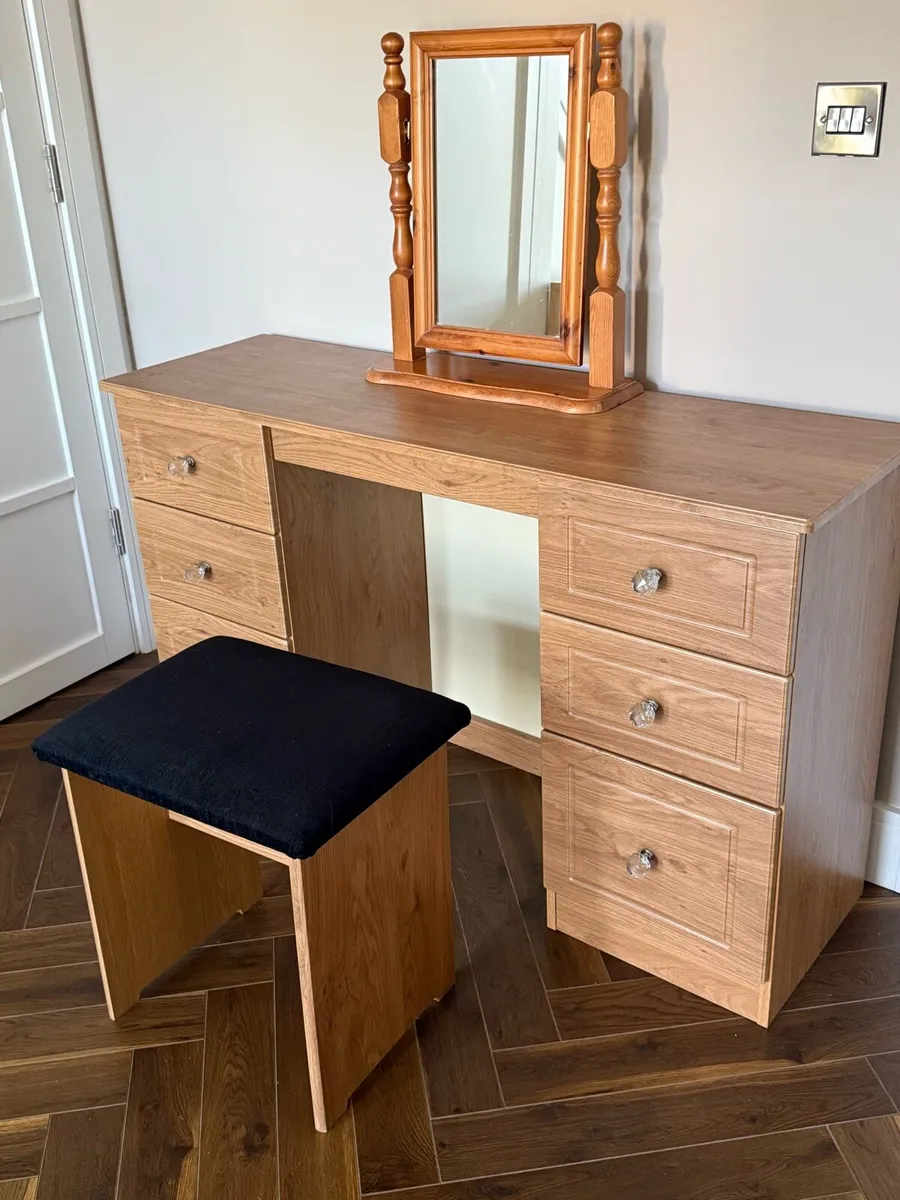 Dressing Table, Mirror and Stool - Image 2