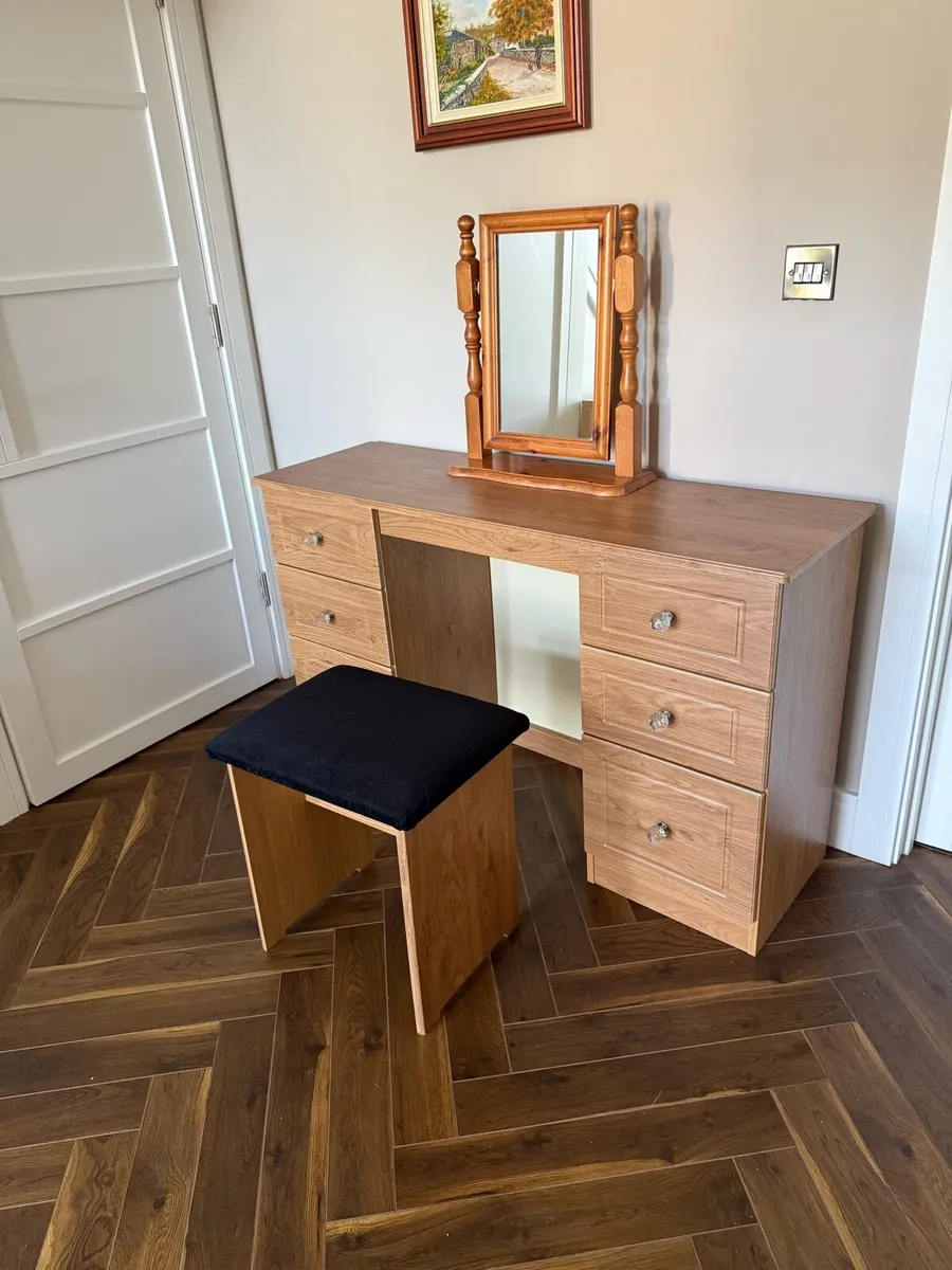 Dressing Table, Mirror and Stool - Image 3