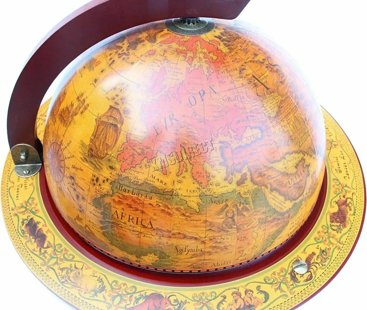 Globe Bar: 360mm, Antique, Stylish Storage - Image 3