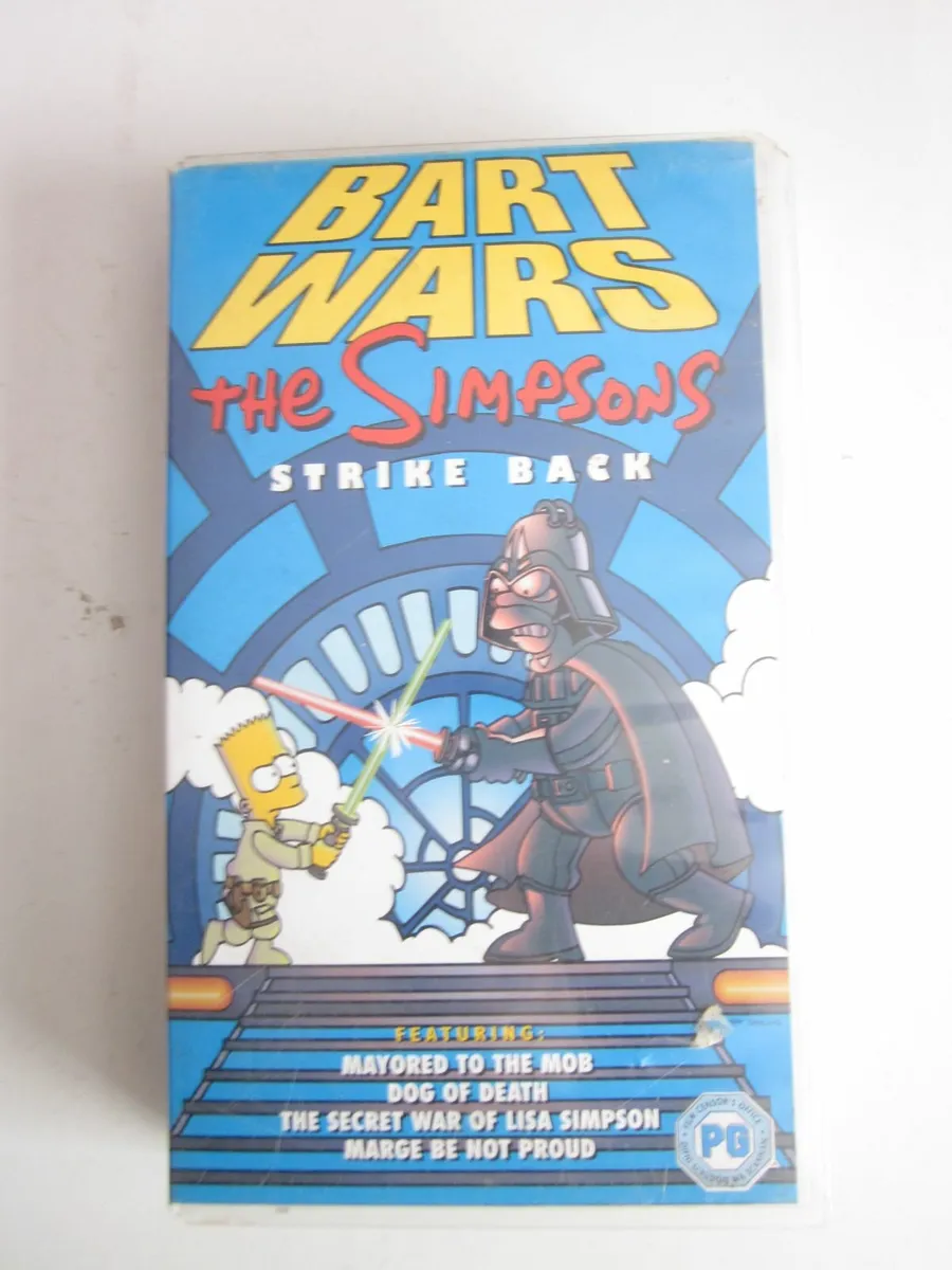 Bart Wars The Simpsons Strike Back VHS Tape - Image 1