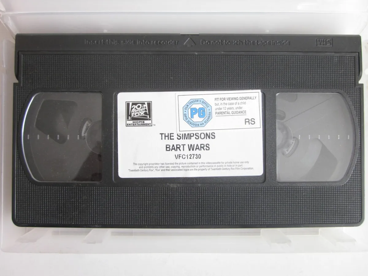 Bart Wars The Simpsons Strike Back VHS Tape - Image 3