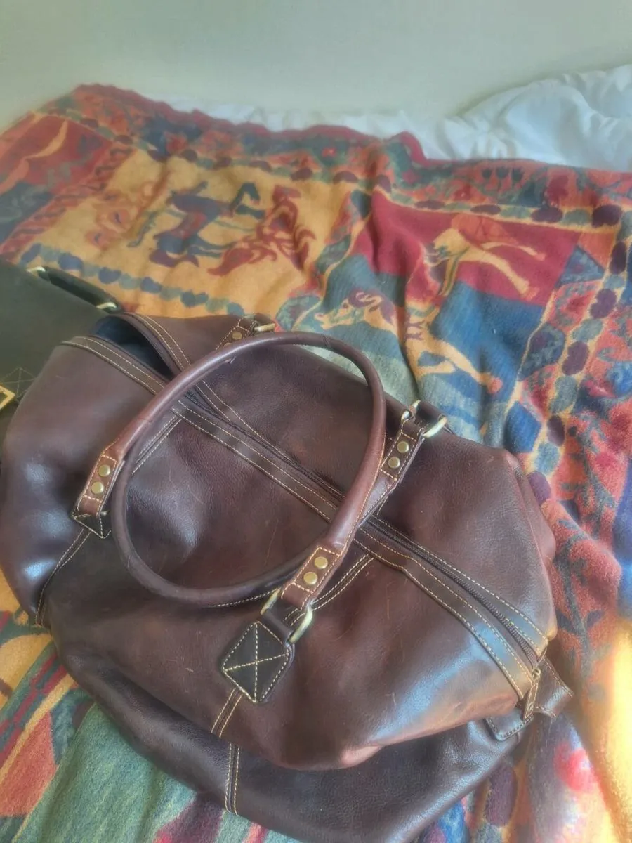 Visconti satchell and leather travel bag - Image 3