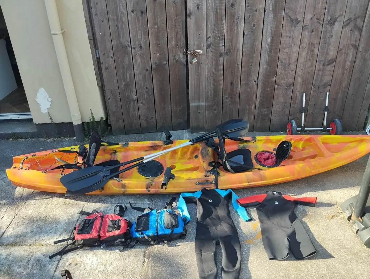 2 x two person sit-on kayaks - Image 2