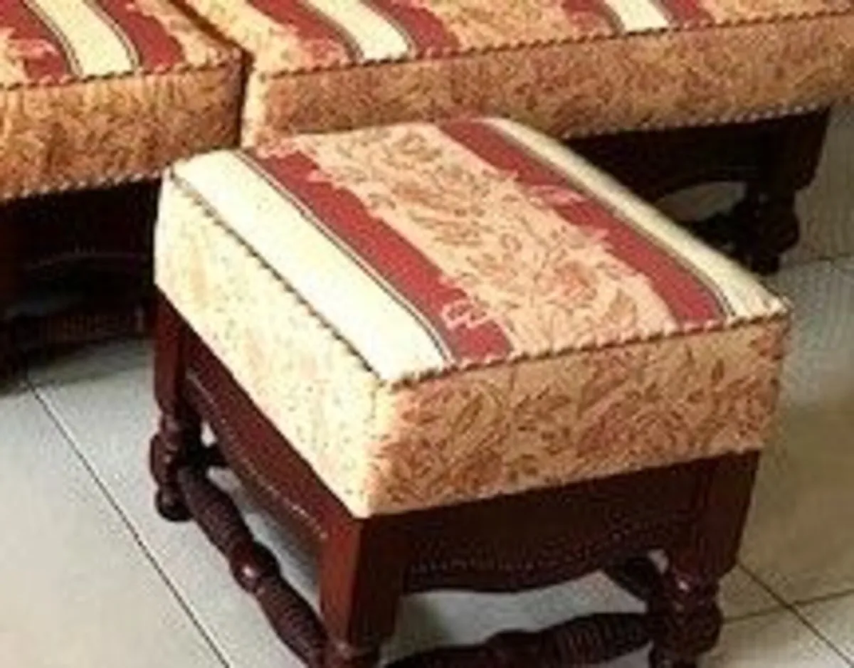 Bespoke & Luxurious Large Sofa +2 Armchairs+ Stool - Image 4