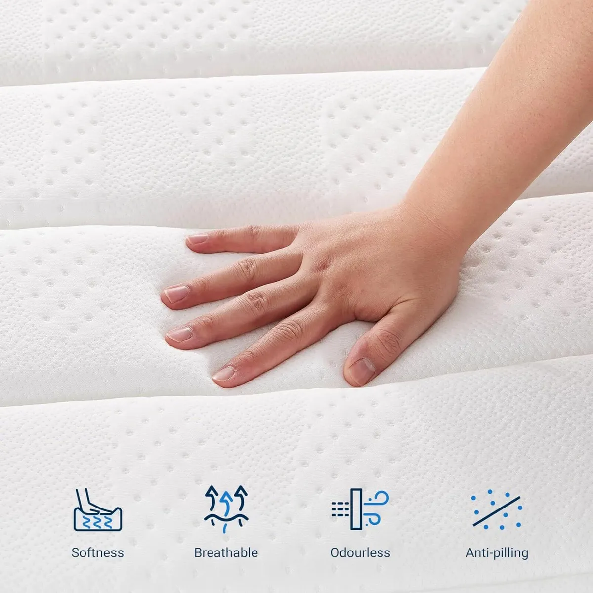 Medium Firm Feel Single Mattress 90x190x25cm - Image 4