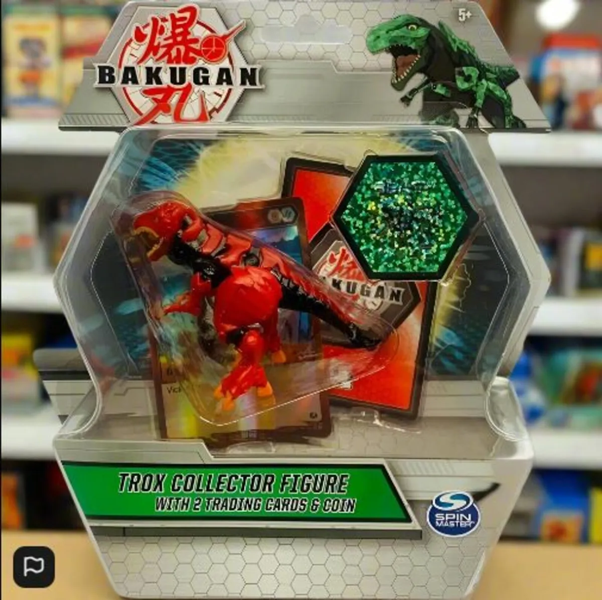 Bakugan Trox (Red) Collector Action Figure With 2 - Image 1