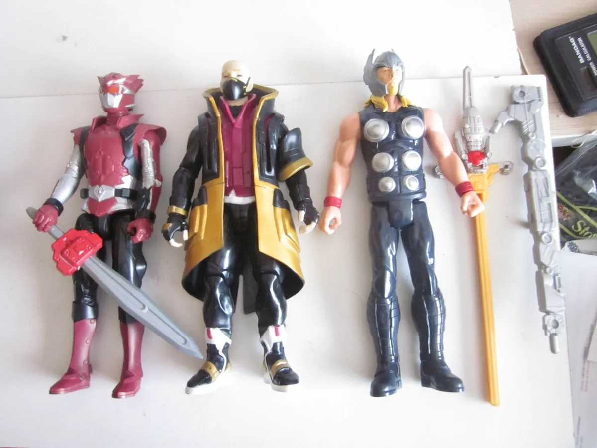 Three Action Figures Blaze P.R/Drift Fortnite/Thor - Image 1