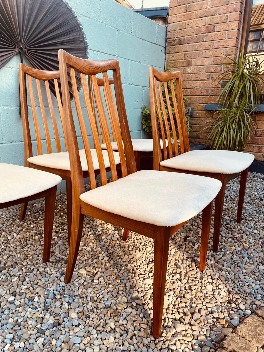 Mid Century GPlan Dining Chairs x 5 - Image 3