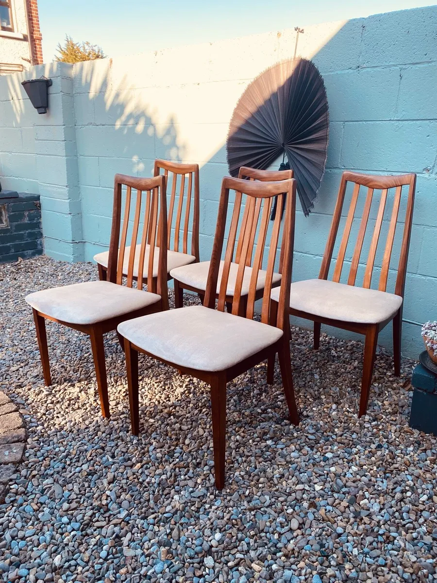 Mid Century GPlan Dining Chairs x 5 - Image 4