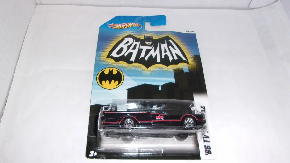 HOTWHEELS BATMAN ’66 TV BATMOBILE CARDED 2011 - Image 1