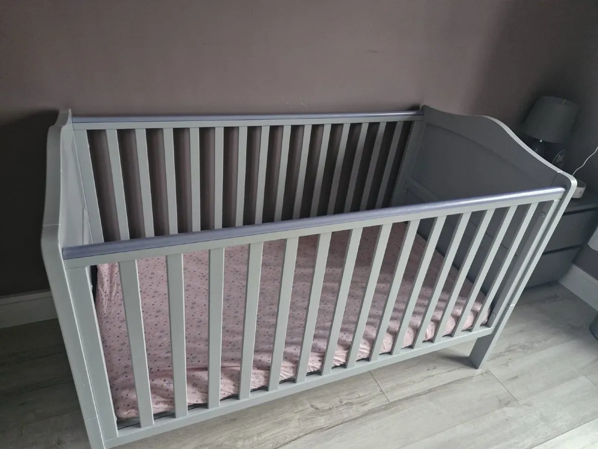Cot bed and Mattress - Image 2