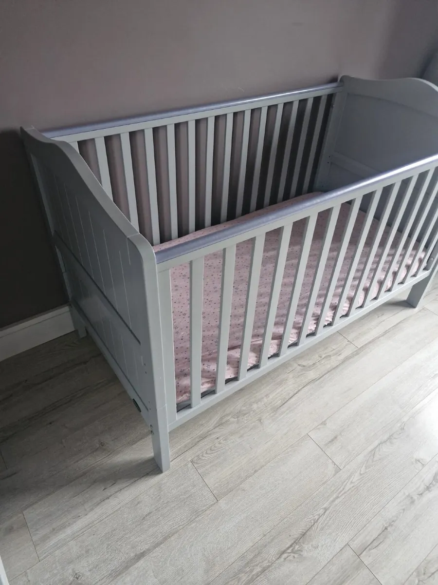 Cot bed and Mattress - Image 3
