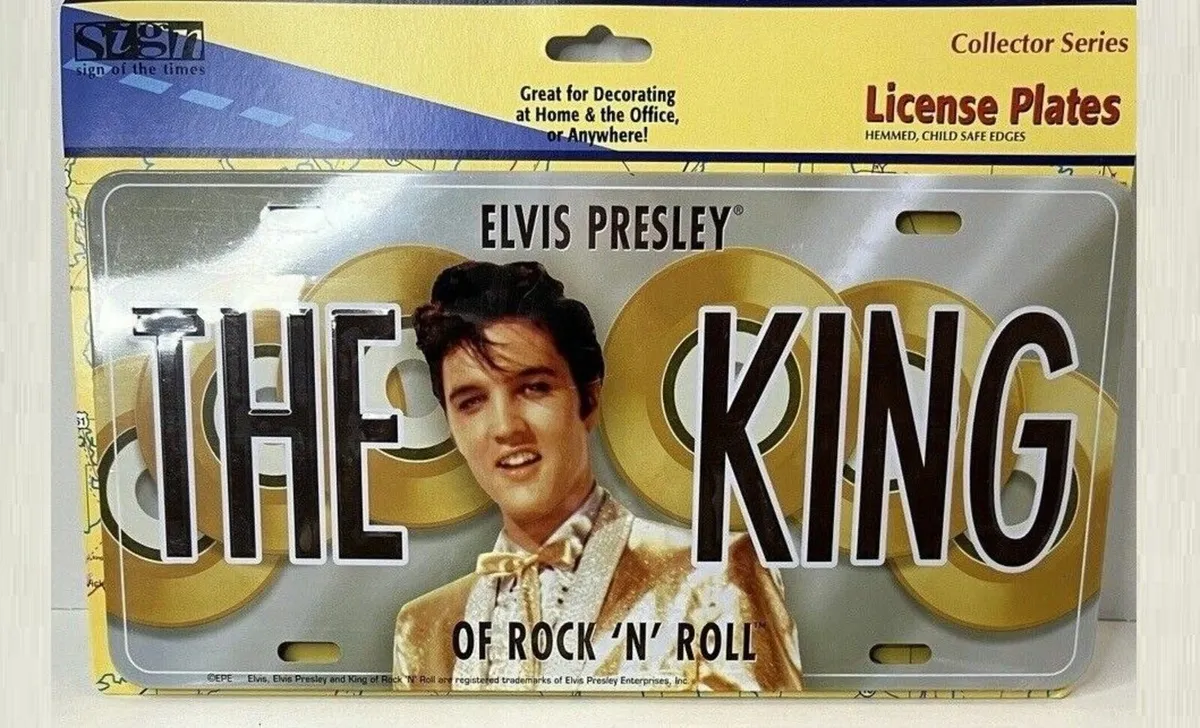 Elvis, Gold Disc License Plate, Free Post - Image 1