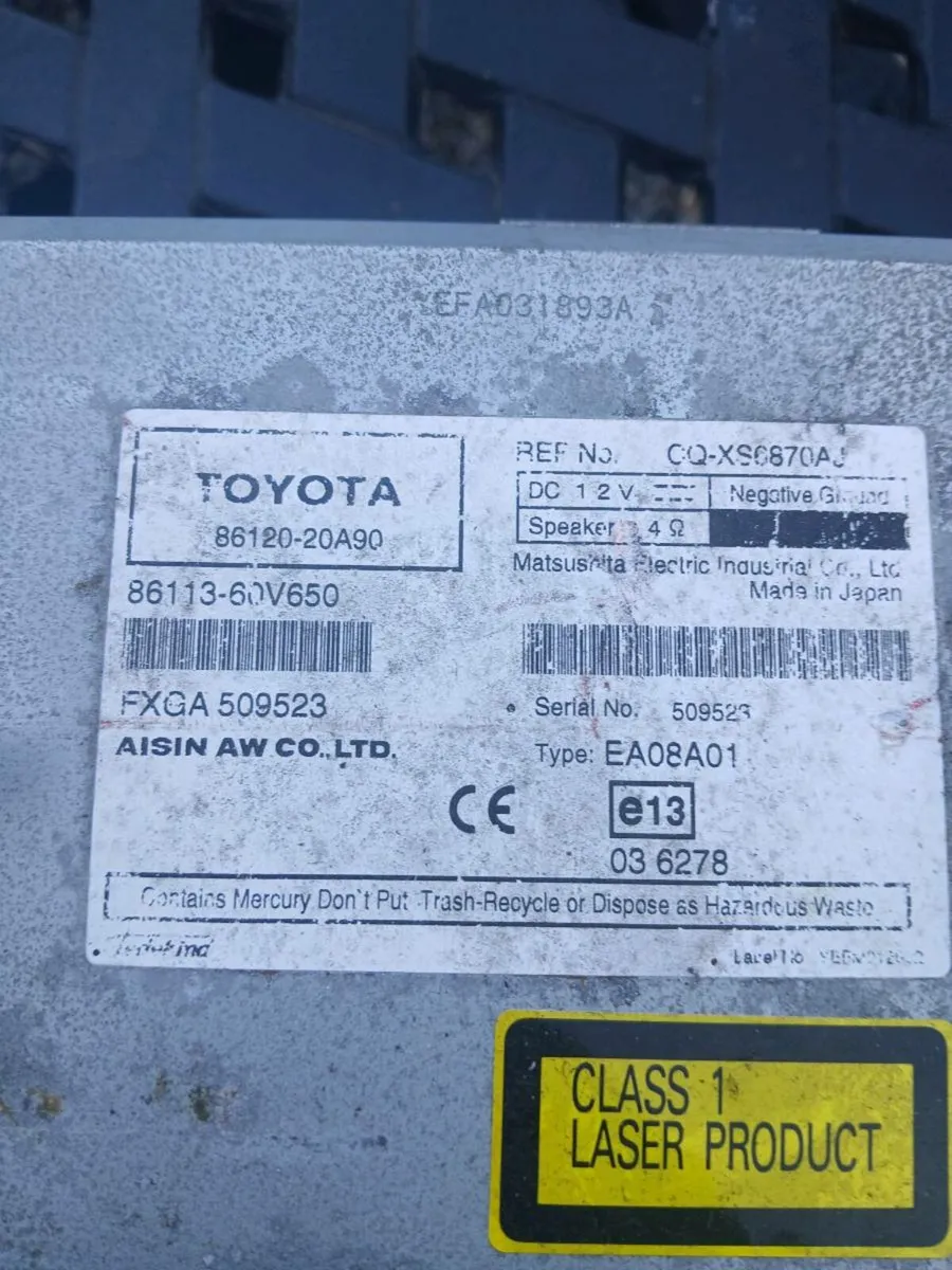 Toyota touch screen pm - Image 2