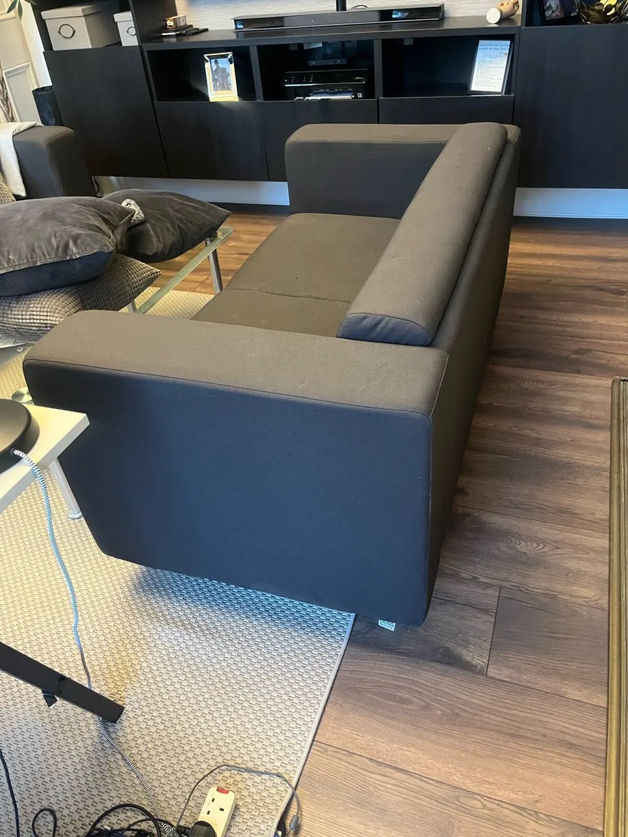 Couch and glass table for sale - Image 3