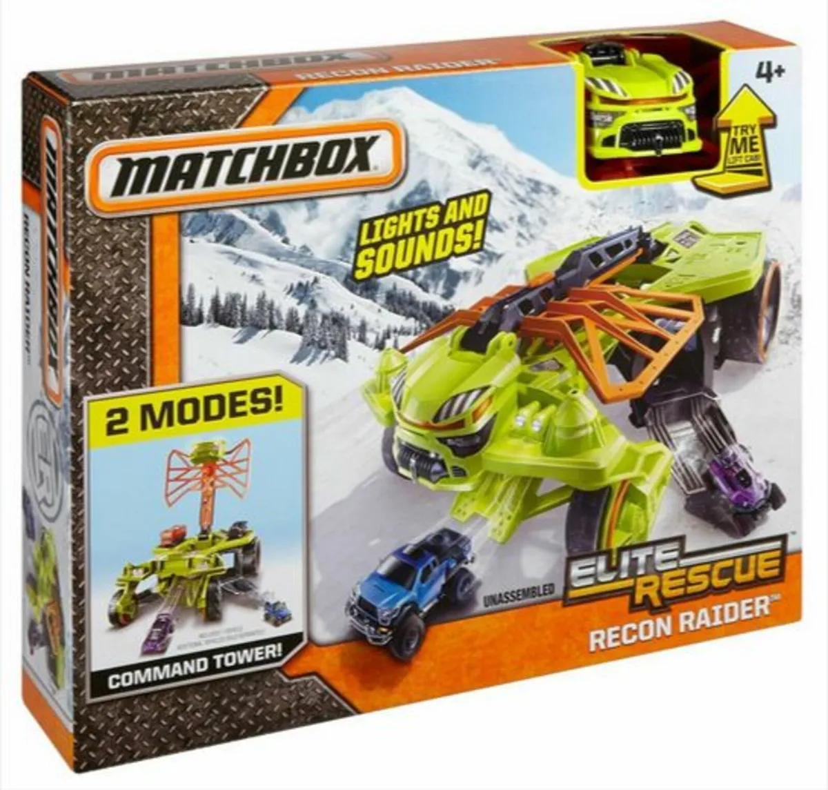 Matchbox Elite Rescue Recon Raider Car Playset - Image 1