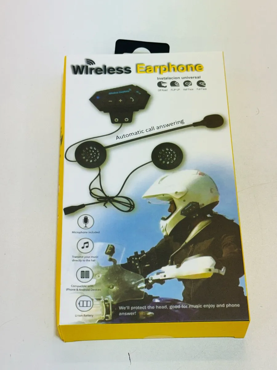 wireless earphone motorcycle helmet