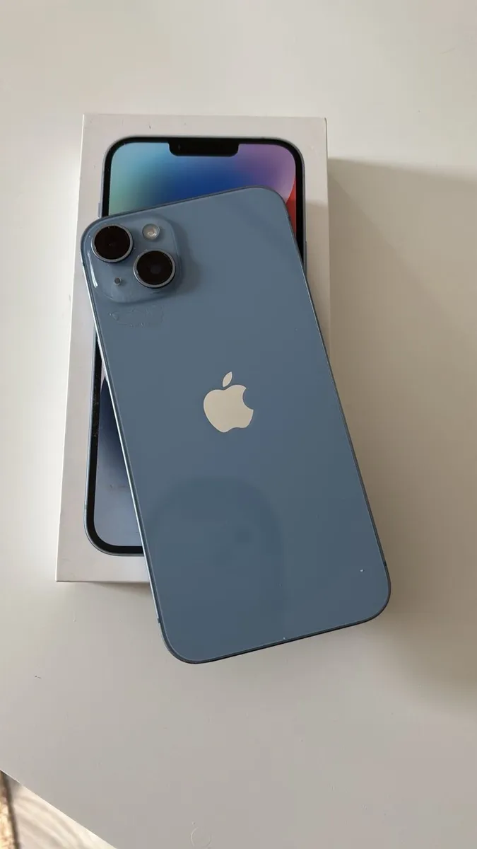 iPhone 14 Plus sim free blue 128GB with box - Image 1