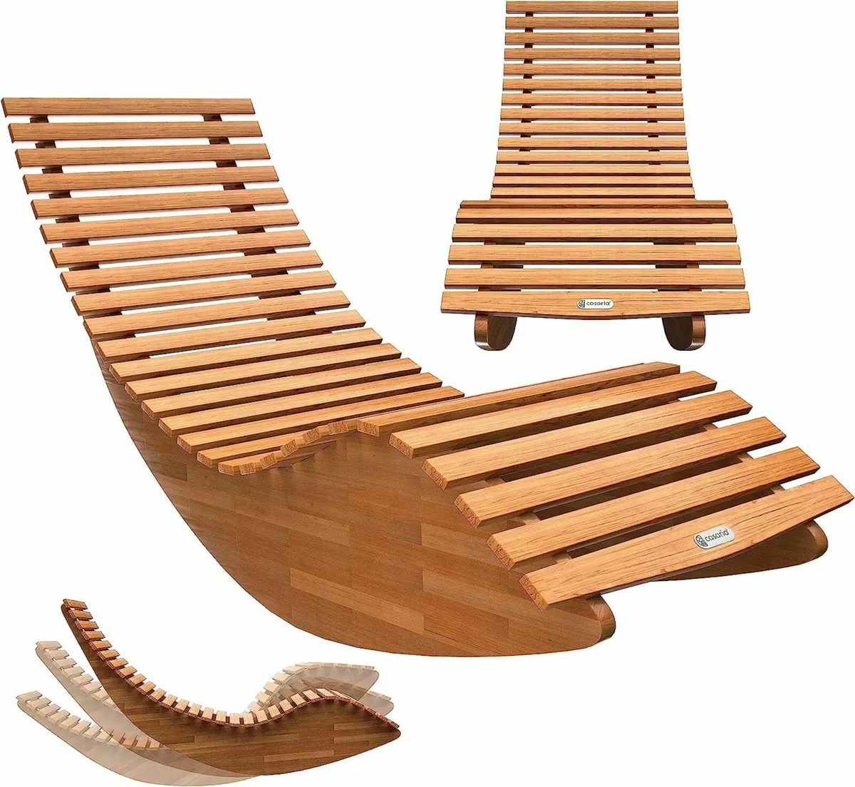 NEW Wooden Garden Lounger .. Free Delivery - Image 4