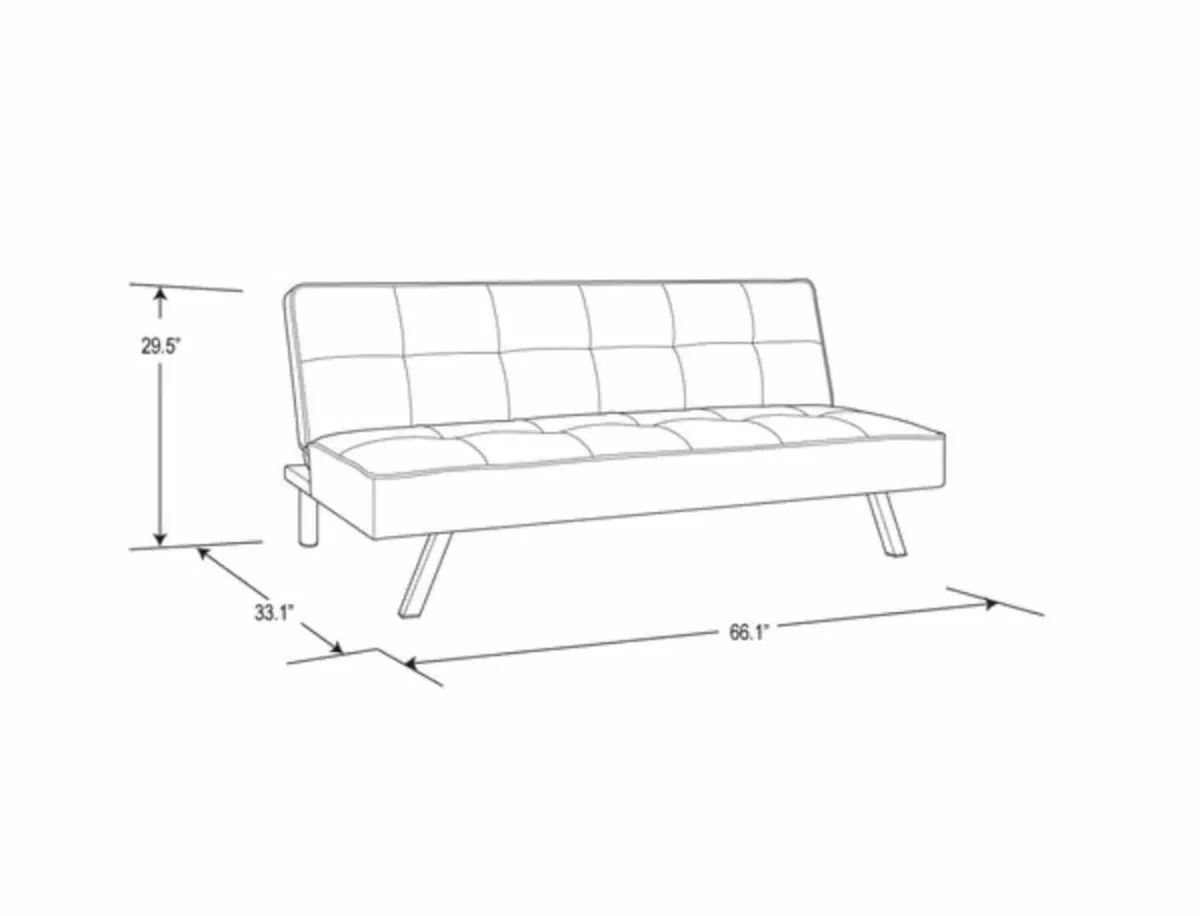 Carlux 3 Seater Folding Sofa Bed – Black Velvet - Image 3