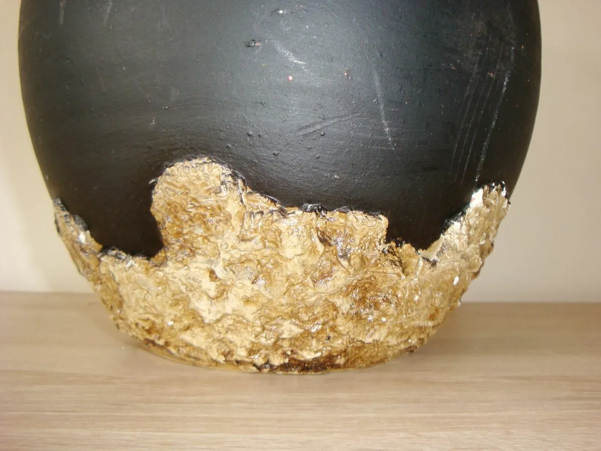 Large black jug vase home decor vintage - Image 2