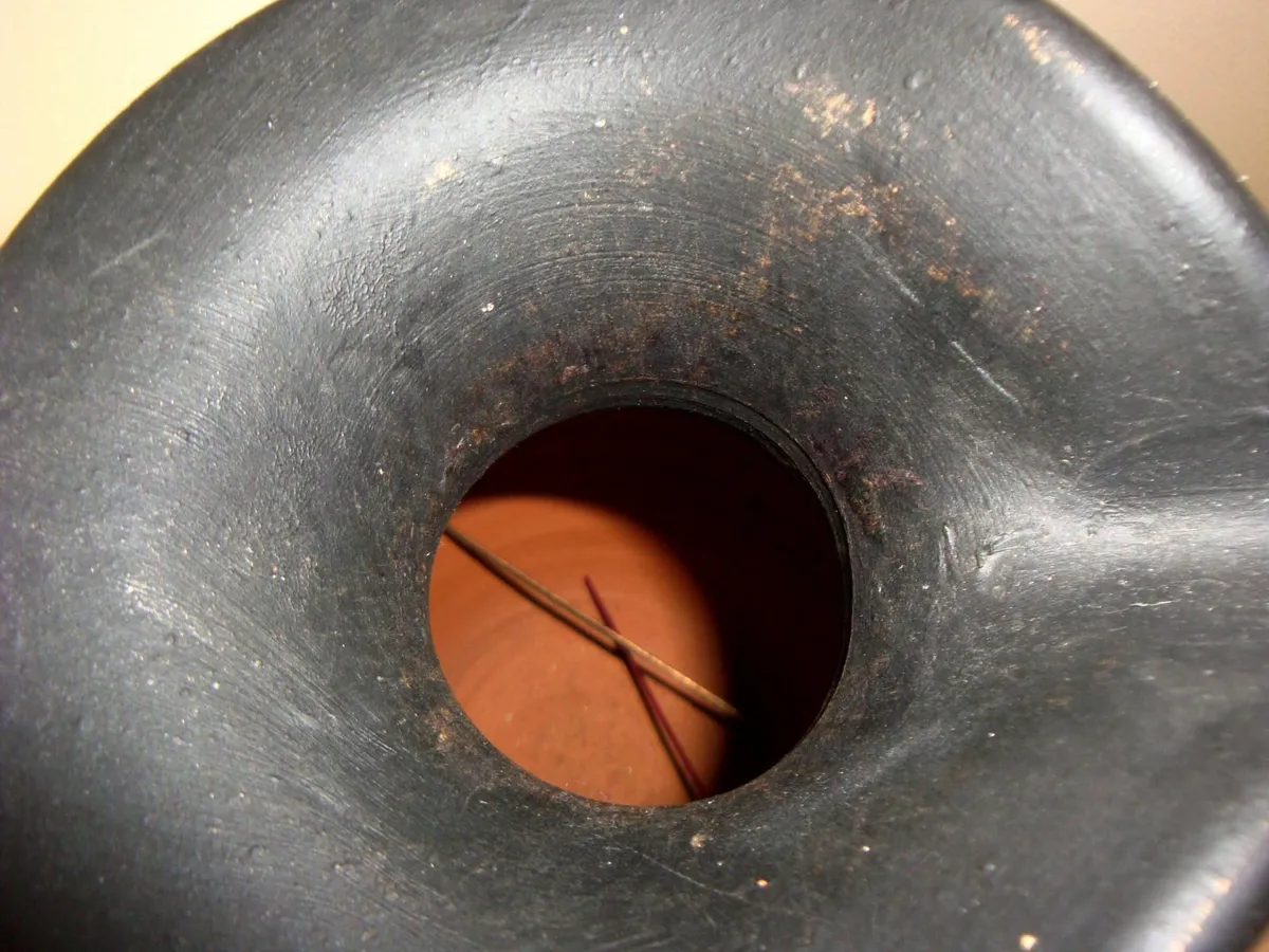 Large black jug vase home decor vintage - Image 3