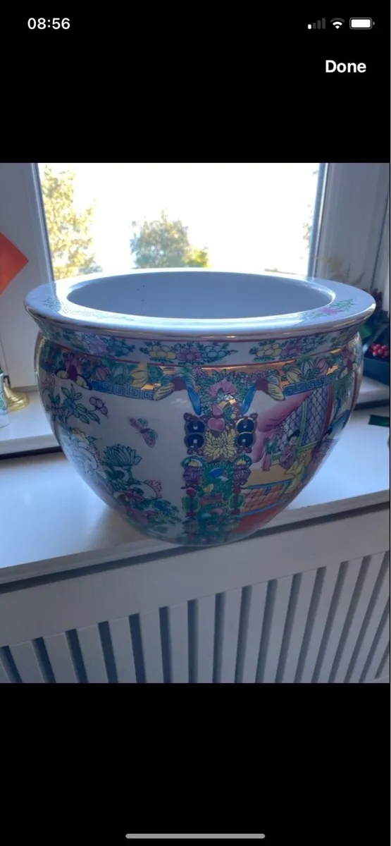 Vintage Large Chinese Famille Rose Planter - Image 2