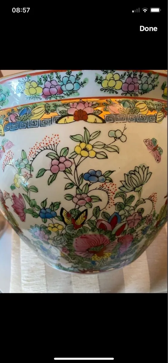 Vintage Large Chinese Famille Rose Planter - Image 4
