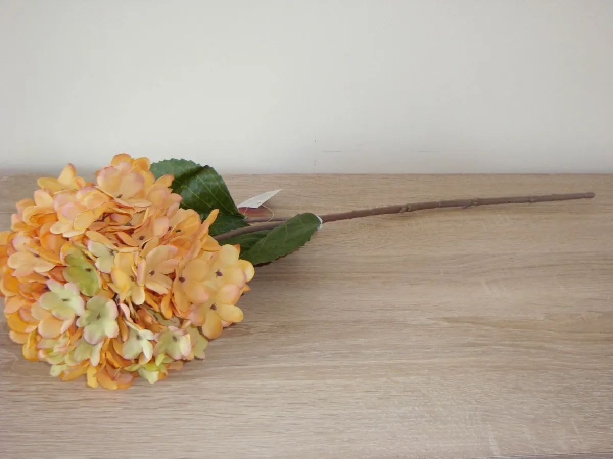 Hydrangea orange autumn stems - set of 5 - NEW - Image 2