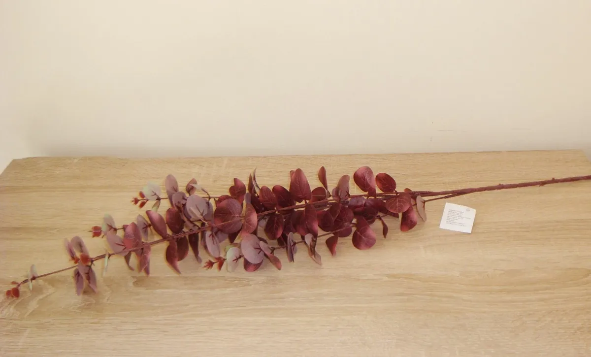 Artificial burgundy eucalyptus stems - NEW - Image 3