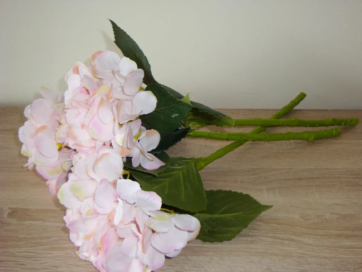 Three pink hydrangea stems - NEW - Image 4