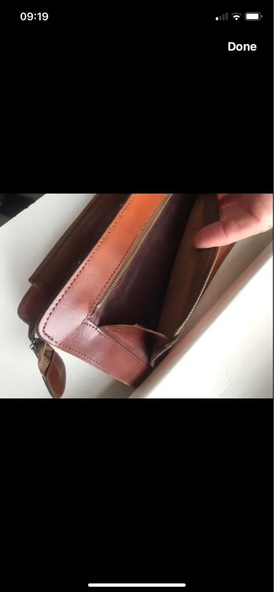 Leather Wrist /Clutch Bag - Image 4