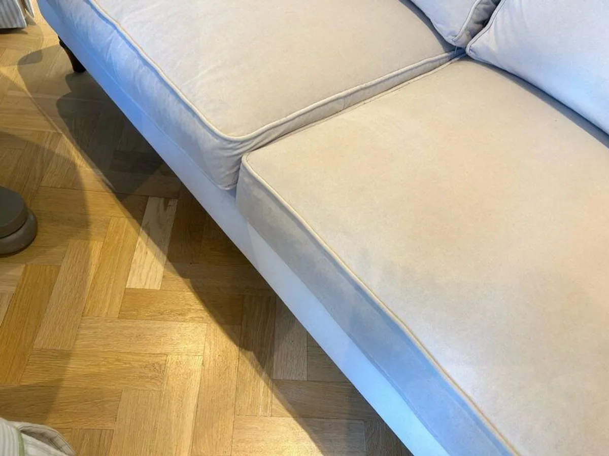 Velvet 3 seater sofa - Image 2