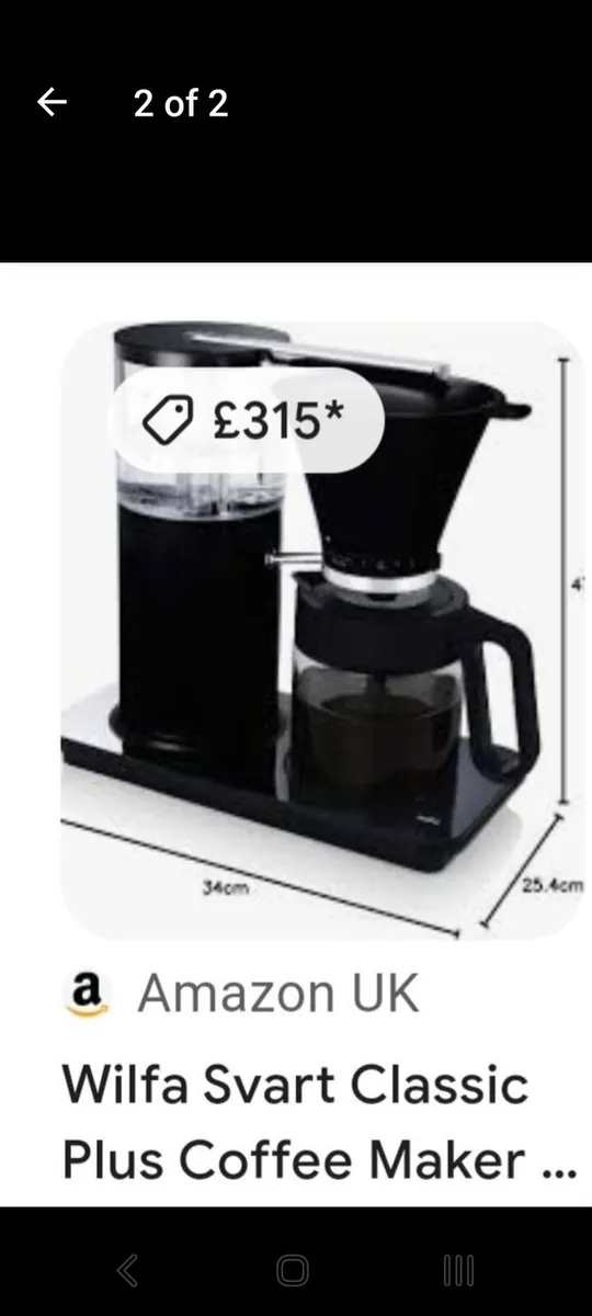 Wilfa svart classic coffee maker - Image 2