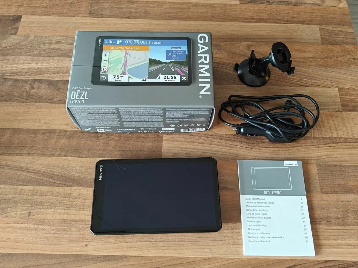 Garmin LGV700 HGV sat nav - Eircodes - Europe map - Image 1