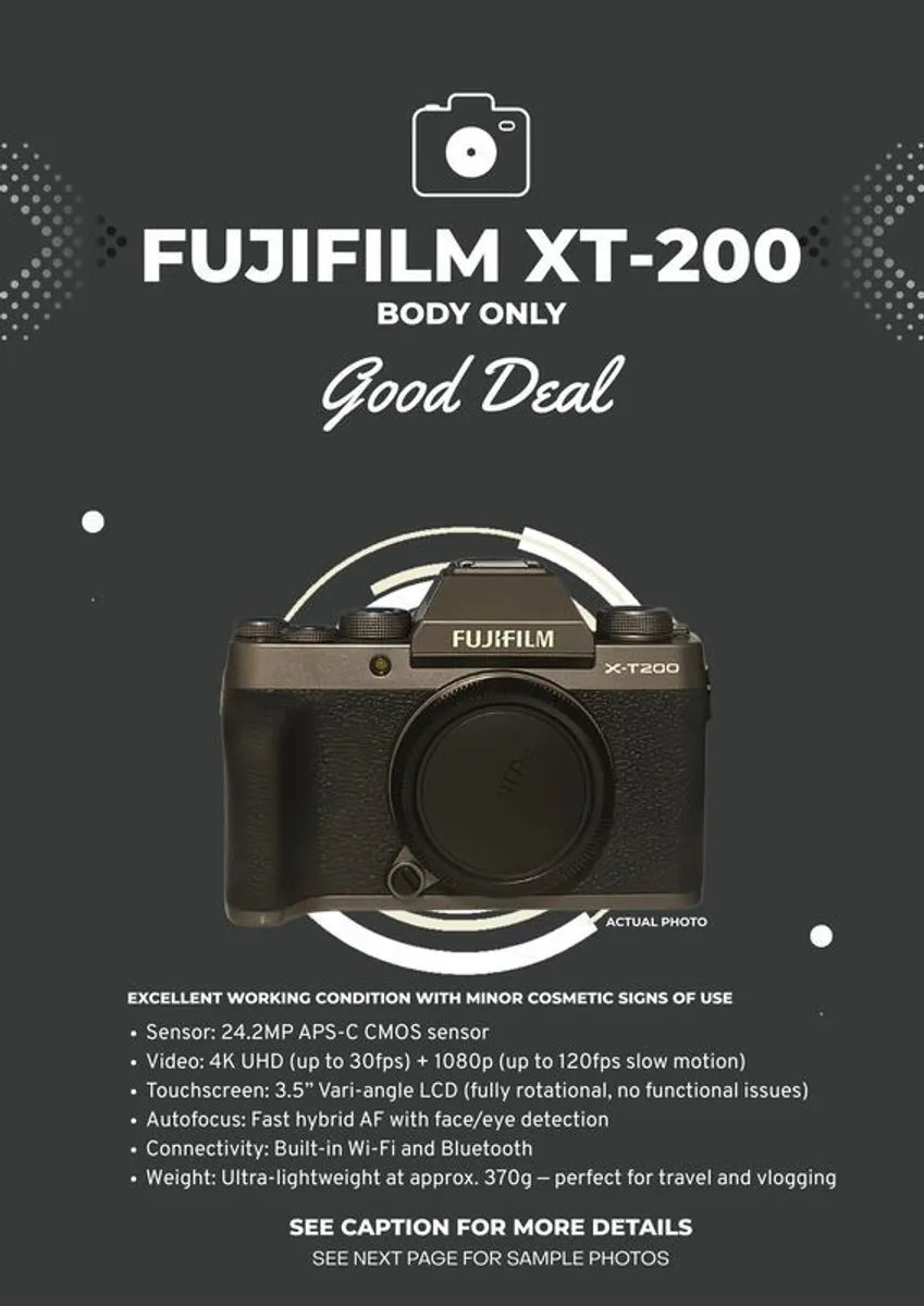 Fujifilm XT-200 - Image 1