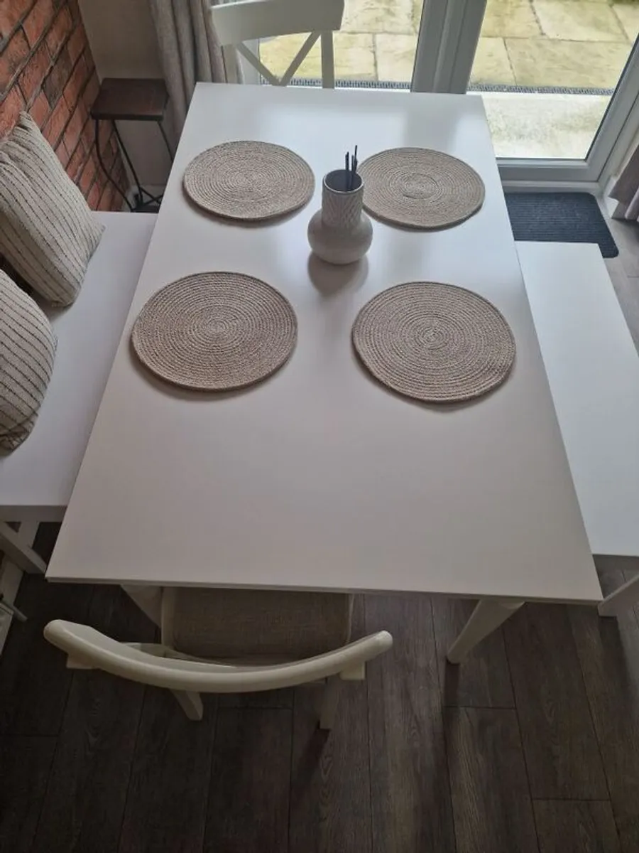 Dining Table & Benches - Image 2