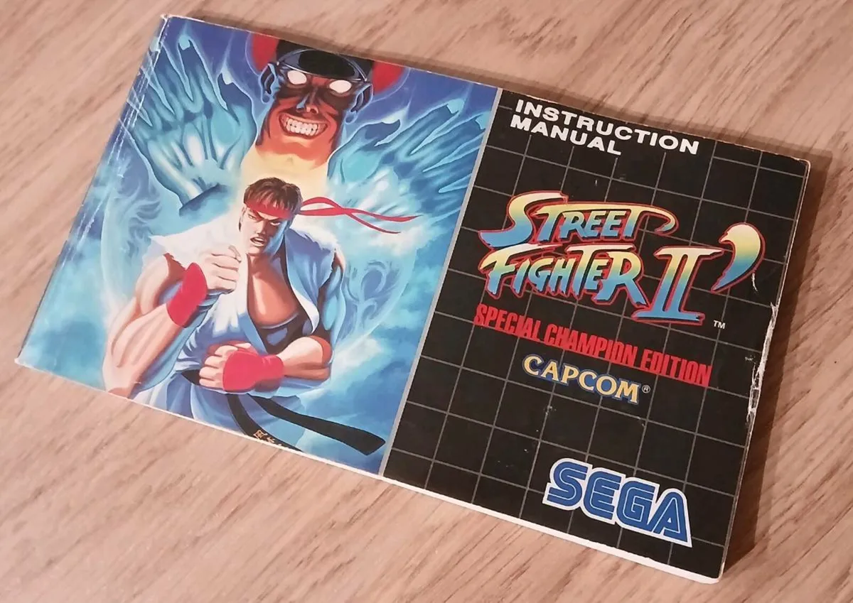 Street Fighter 2 Sega Megadrive Instruction Manual - Image 1