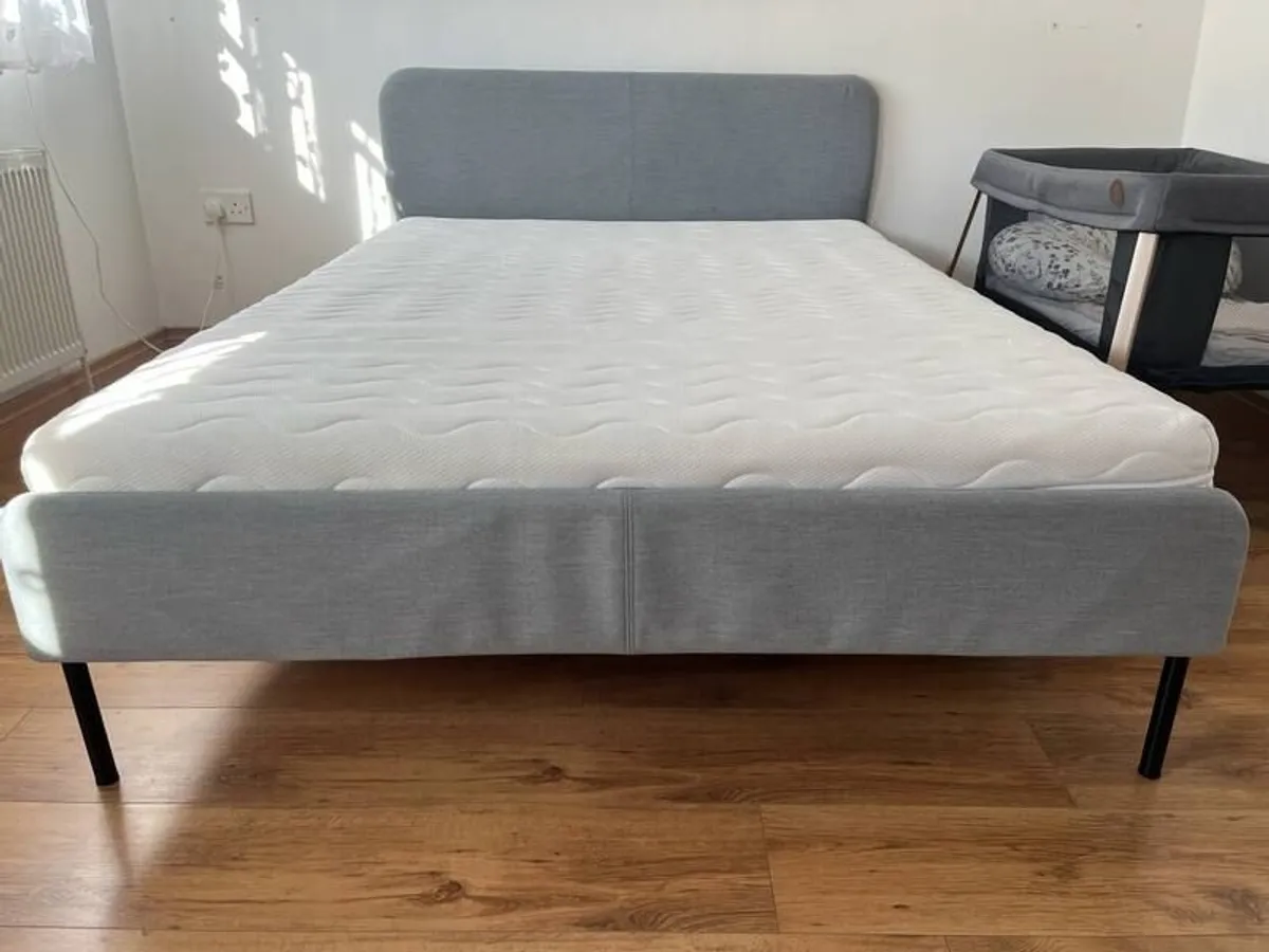 Double Bed with headboard and Comfy memory foam mattress - Image 3