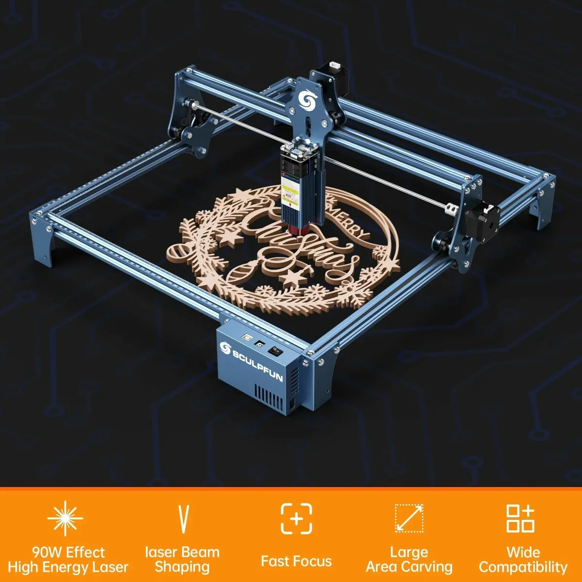 SCULPFUN S9 Laser Engraving / Cutting Machine - Image 2